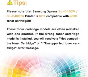 img 3 attached to 🖨️ E-Z Ink (TM) Compatible Toner Cartridge Replacement for Samsung 406 406S CLT-K406S CLT-C406S CLT-M406S CLT-Y406S - Xpress C460W C410W - 4 Pack