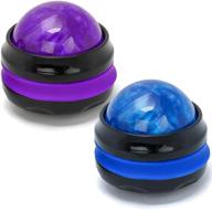 🏀 coolrunner massage ball 2-pack: handheld self massager for sore muscles, full body relaxation, blue & purple logo