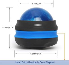 img 3 attached to 🏀 Coolrunner Massage Ball 2-Pack: Handheld Self Massager for Sore Muscles, Full Body Relaxation, Blue & Purple