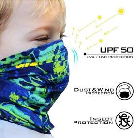 img 2 attached to KastKing Kids Neck Gaiter Freedom Girls' Accessories in Cold Weather