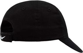 img 1 attached to 🧢 Nike Kids' Little Classic Twill Baseball Hat, Black, Size 4-7