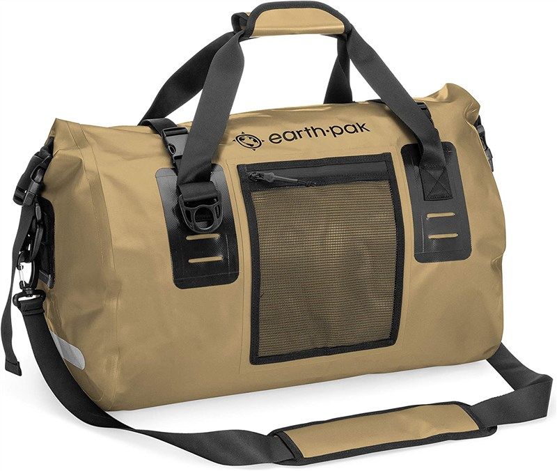 Earth Pak Waterproof Duffel Bag- Perfect for Any Kind of Travel, Lightweight, 50L & 70L Sizes, Large Storage Space, Durable Straps and Handles, Heavy
