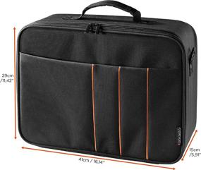 img 3 attached to 📽️ celexon Projector Case - 16x11 inches, Portable Travel Carrying Bag with Adjustable Shoulder Strap - Ideal for Epson, Acer, Benq, LG, and More