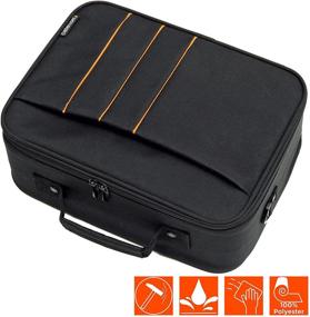 img 2 attached to 📽️ celexon Projector Case - 16x11 inches, Portable Travel Carrying Bag with Adjustable Shoulder Strap - Ideal for Epson, Acer, Benq, LG, and More