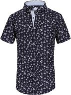 monlando printed wrinkle regular black402: a stylish men's clothing essential logo