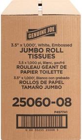 img 2 attached to 🧻 Genuine Joe GJO2506008 White 2-Ply Embossed Jumbo Roll Bathroom Tissue for Better SEO