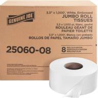 🧻 genuine joe gjo2506008 white 2-ply embossed jumbo roll bathroom tissue for better seo logo