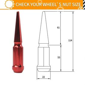 img 3 attached to MIKKUPPA 1/2-20 Шипованные гайки-винты для колес - 20 штук хромированных гайок-винтов 1/2X20, длиной 4 дюйма