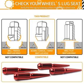 img 2 attached to MIKKUPPA 1/2-20 Шипованные гайки-винты для колес - 20 штук хромированных гайок-винтов 1/2X20, длиной 4 дюйма