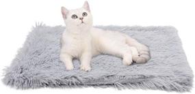 img 2 attached to 🐱 Dorakitten Cat Blanket Cushion Plush Bed: Soft Fluffy Calming Bed for Indoor Cats and Small Dogs