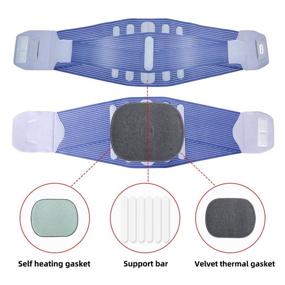 img 2 attached to 💪 Large Adjustable Lumbar Support Back Brace for Herniated Disc Relief and Back Pain - Breathable Mesh Design for Men and Women – Ideal for Work and Daily Use