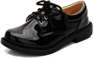 👞 ultimate style for young gentlemen: xipai boys shiny tuxedo shoes in kids patent leather dress oxford style logo