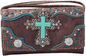 img 1 attached to HW Collection Turquoise Concealed Crossbody Women's Handbags & Wallets