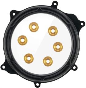 img 4 attached to NICECNC Black Engine Clear Clutch Cover for Suzuki DRZ400 Series (2000-2022) - Enhanced Visibility & Compatibility