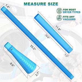 img 1 attached to Sealegend Dryer Vent Cleaner Kit: Powerful Vacuum Hose Attachment Brush for Lint Removal - Ideal Washer and Dryer Vent Cleaning Solution (V1-Blue)