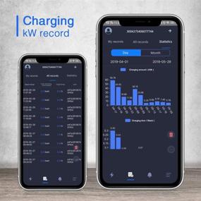 img 2 attached to 🔌 Morec EV Charger Type 2 40Amp 9.6KW with APP, Bluetooth, and WiFi | SAE J1172 Standard Plug & NEMA14-50 Power Plug