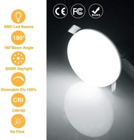 img 1 attached to 💡 B Right Dimmable Ultra Thin Downlight: Commercial Lighting Solution at its Best