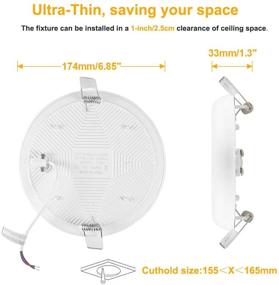 img 2 attached to 💡 B Right Dimmable Ultra Thin Downlight: Commercial Lighting Solution at its Best