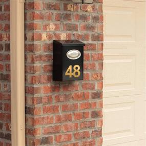 img 3 attached to 🔢 Set of 50 Durable Brushed Metal Texture Self-Adhesive Vinyl Numbers – Waterproof Sticker for Mailboxes, Signs, Cars, Trucks, Home – 5 Sets (3" x 3 Set, 4" x 2 Set) – Gold Address Number