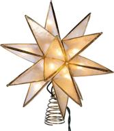 🌟 shine bright with kurt s. adler gold sputnik capiz treetop - dazzling christmas tree decoration logo