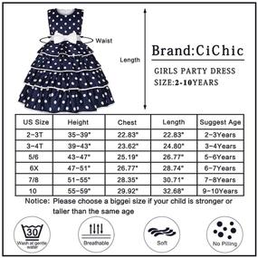 img 2 attached to 👗 Cichic Girls Party Dress Princess Dress for Girls Formal Occasions Elegant Baby Girls Dress Age 0-10 Years