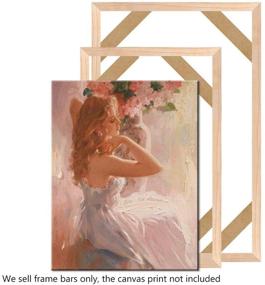 img 2 attached to 🖼️ WITUSE Wood Stretcher Bars: 16x20 Canvas Frame for Gallery Wrap Oil Painting, Art Stretcher Bars & Mounting Kit