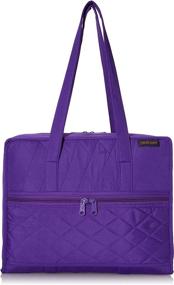img 4 attached to 👜 Yazzii Hand Quilters Project Bag: Organize and Carry Your Essentials in Style with the Purple Delight!