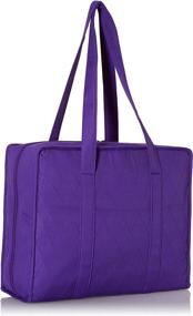 img 3 attached to 👜 Yazzii Hand Quilters Project Bag: Organize and Carry Your Essentials in Style with the Purple Delight!