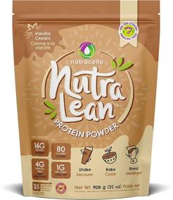 img 4 attached to Ванильный белок Nutralean: Протеин для женщин с пребиотическим волокном для насыщения - 2 фунта от Nutracelle.