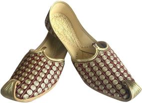 img 3 attached to Step Style Punjabi Rajasthani Kolhapuri Men's Shoes