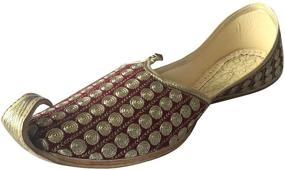 img 4 attached to Step Style Punjabi Rajasthani Kolhapuri Men's Shoes