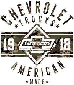 img 3 attached to Men's Chevrolet Trucks 1918 Shirt - Camo Chevy Graphic Tee Shirt by Tee Luv