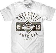 men's chevrolet trucks 1918 shirt - camo chevy graphic tee shirt by tee luv logo