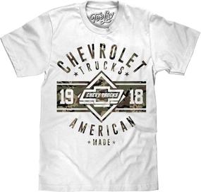 img 4 attached to Men's Chevrolet Trucks 1918 Shirt - Camo Chevy Graphic Tee Shirt by Tee Luv