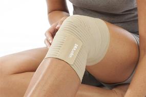 img 2 attached to Mueller Beige Elasticated Wonder Wrap - L/XL: Ultimate Support and Comfort for Active Lifestyles