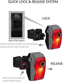 img 1 attached to GIZTEK Rear Bike Light Camera Combo: 1080P Full HD, Rechargeable Battery, 32GB Memory Card - Cycling Dashcam with Tail Light