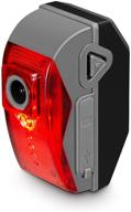 giztek rear bike light camera combo: 1080p full hd, rechargeable battery, 32gb memory card - cycling dashcam with tail light logo