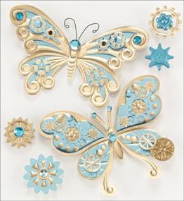 img 1 attached to 🦋 Enhance Your Crafts with Jolee's Boutique Steampunk Butterflies Dimensional Stickers