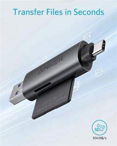 img 1 attached to 💻 Anker PowerExpand+ 2-in-1 Memory Card Reader with USB-C and USB 3.0 Dual Connectors - Supports SDXC, SDHC, SD, MMC, RS-MMC, Micro SDXC, Micro SD, Micro SDHC, and UHS-I Cards