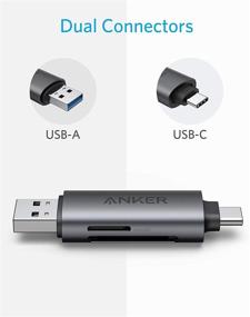 img 3 attached to 💻 Анкер PowerExpand + 2-в-1 считыватель карт памяти с разъемами USB-C и USB 3.0 - поддерживает SDXC, SDHC, SD, MMC, RS-MMC, Micro SDXC, Micro SD, Micro SDHC и карты UHS-I.