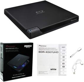 img 4 attached to 📀 Pioneer BDR-XD07UHD: Portable 6X Ultra HD 4K Blu-ray Burner & Disc Bundle with Cyberlink Software Download & USB Cable - CD DVD BD DL BDXL Discs Burner
