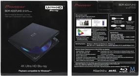 img 1 attached to 📀 Pioneer BDR-XD07UHD: Portable 6X Ultra HD 4K Blu-ray Burner & Disc Bundle with Cyberlink Software Download & USB Cable - CD DVD BD DL BDXL Discs Burner