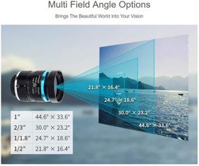img 2 attached to Промышленный телеобъектив Waveshare: фокусное расстояние 16 мм, многополевой угол обзора, совместимость с креплением C-Mount для камеры Raspberry Pi HQ.