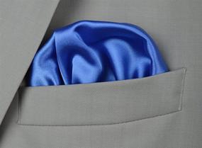 img 2 attached to Pocket Squares Miami Square White Men's Accessories and Handkerchiefs