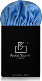 img 4 attached to Pocket Squares Miami Square White Men's Accessories and Handkerchiefs