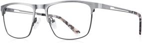 img 4 attached to 👓 OLIEYE Unisex Blue Light Blocking Reading Glasses for Women and Men with Spring Hinge - Protect Your Eyes from Digital Strain and Eye Fatigue