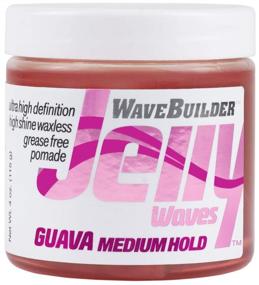 img 4 attached to Introducing Wavebuilder Jelly Waves Guava Pomade: A Medium Hold, Grease-Free Solution for Perfect Waves!