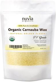 img 1 attached to 🌿 Premium Nuvia Organics USDA Certified Carnauba Wax: 100% Vegan & Versatile - Ideal for DIY Cosmetics, Food Grade, 16oz