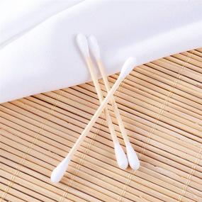 img 1 attached to 👂 AYFA Makeup Remover Cleaning Ear Bamboo Stick Cotton Swabs Buds - 200ct Pack of 12 (2400pcs Total)
