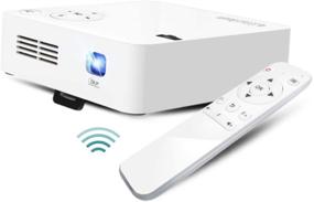 img 4 attached to 📽️ EZCast Beam J2 Portable Projector: Compact & Lightweight, High Brightness DLP Projector for Travel - Wi-Fi, Battery Powered, 1080P Support